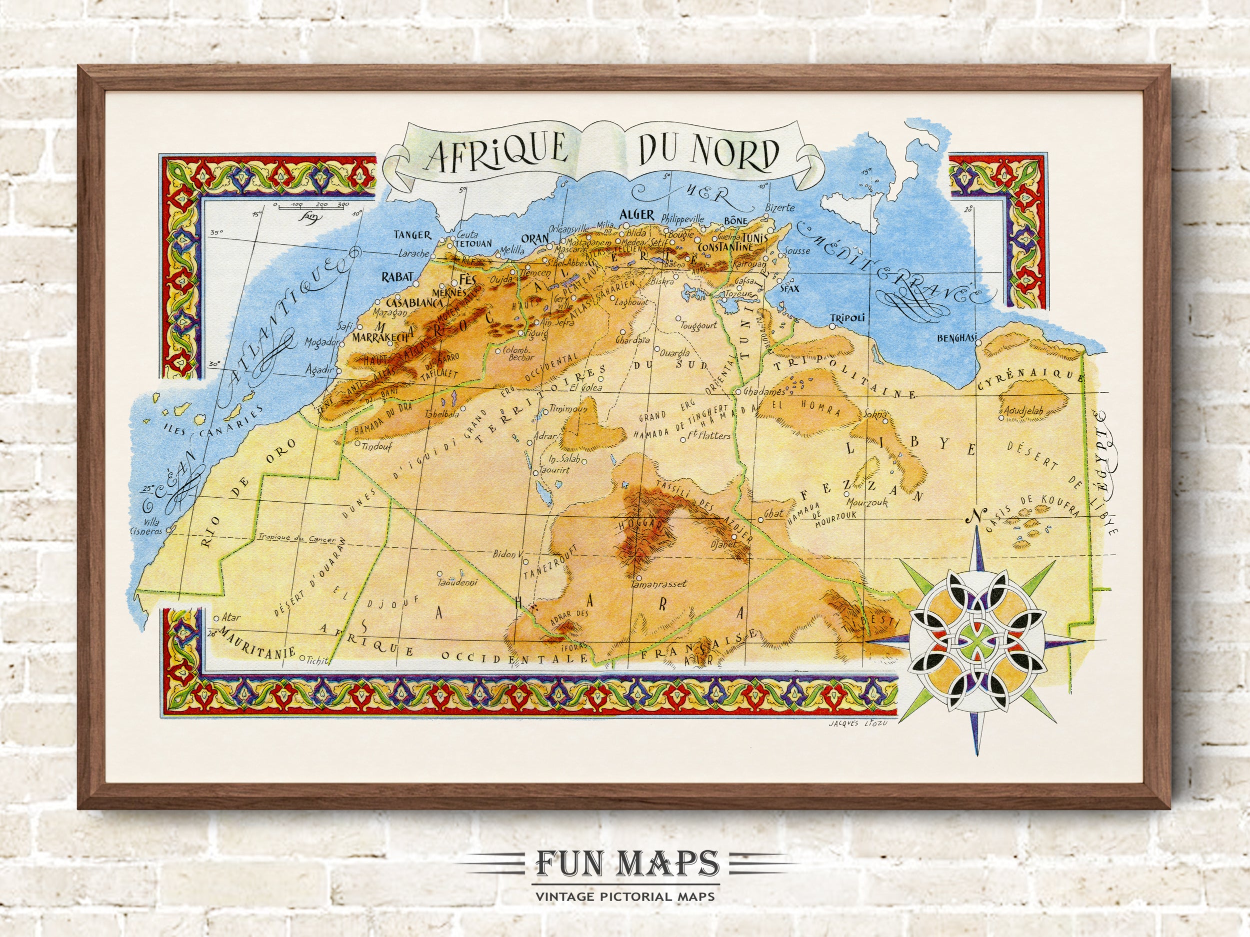 Fun Map of North Africa