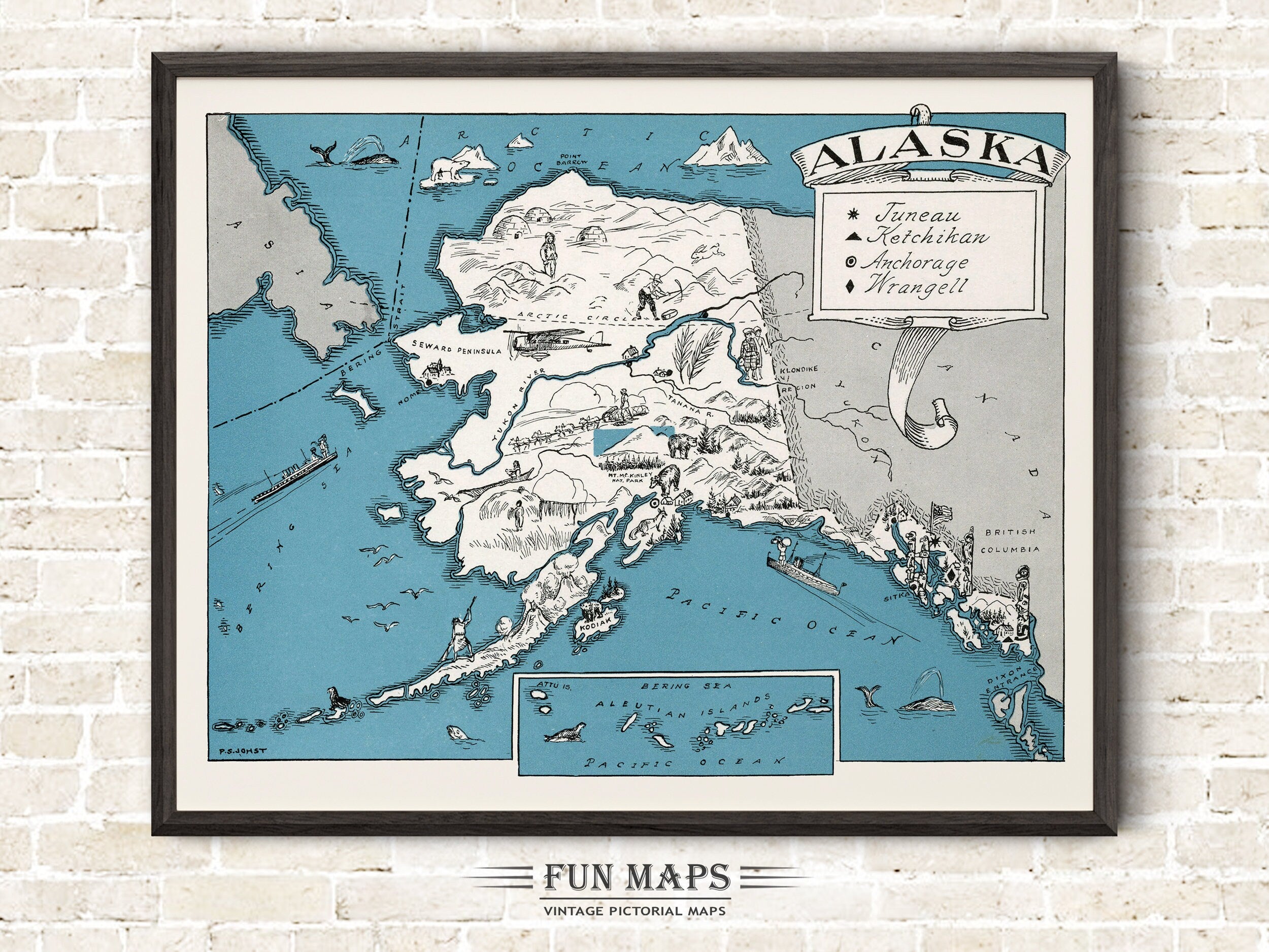 Fun Map of Alaska