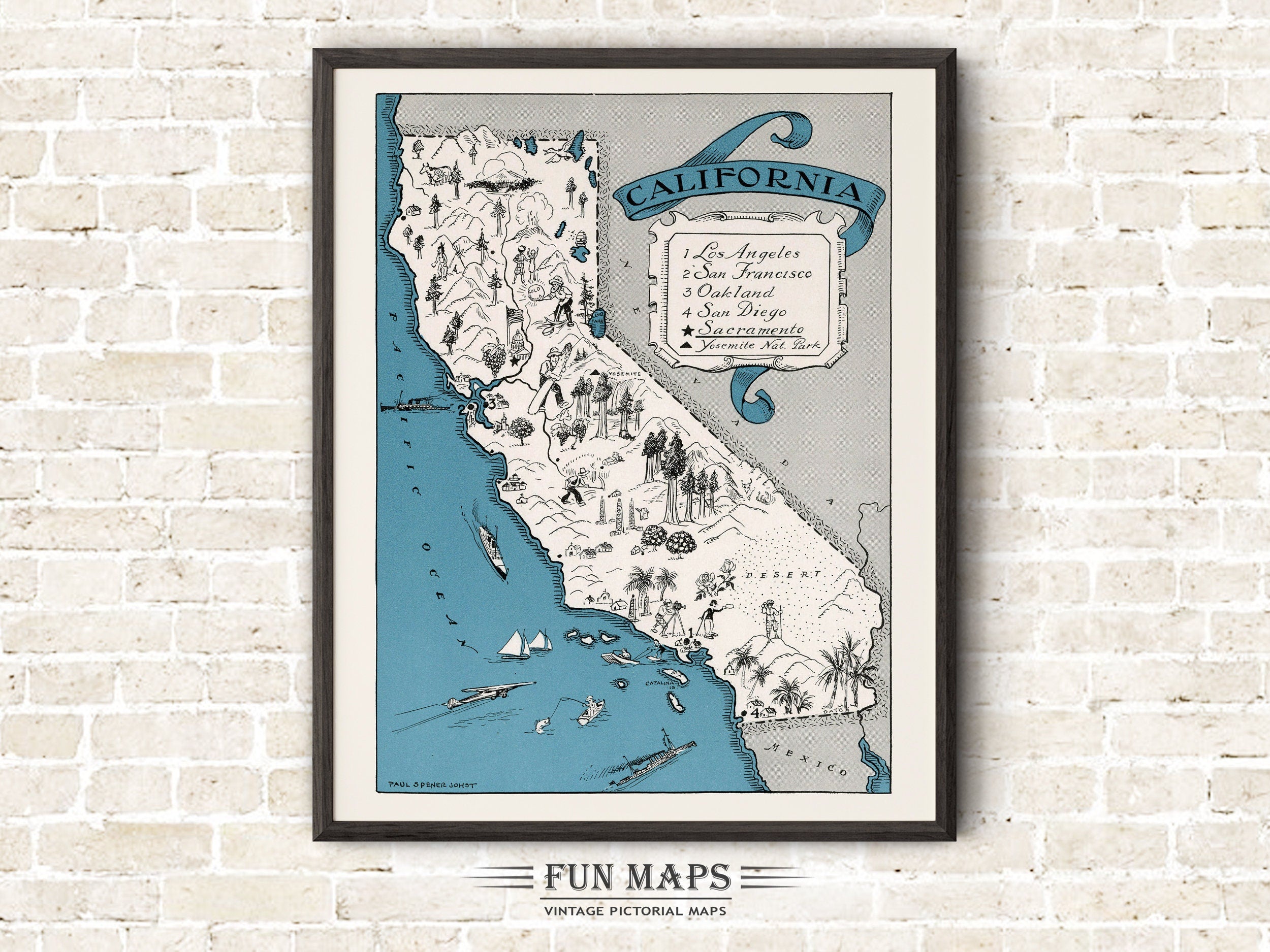 Fun Map of California