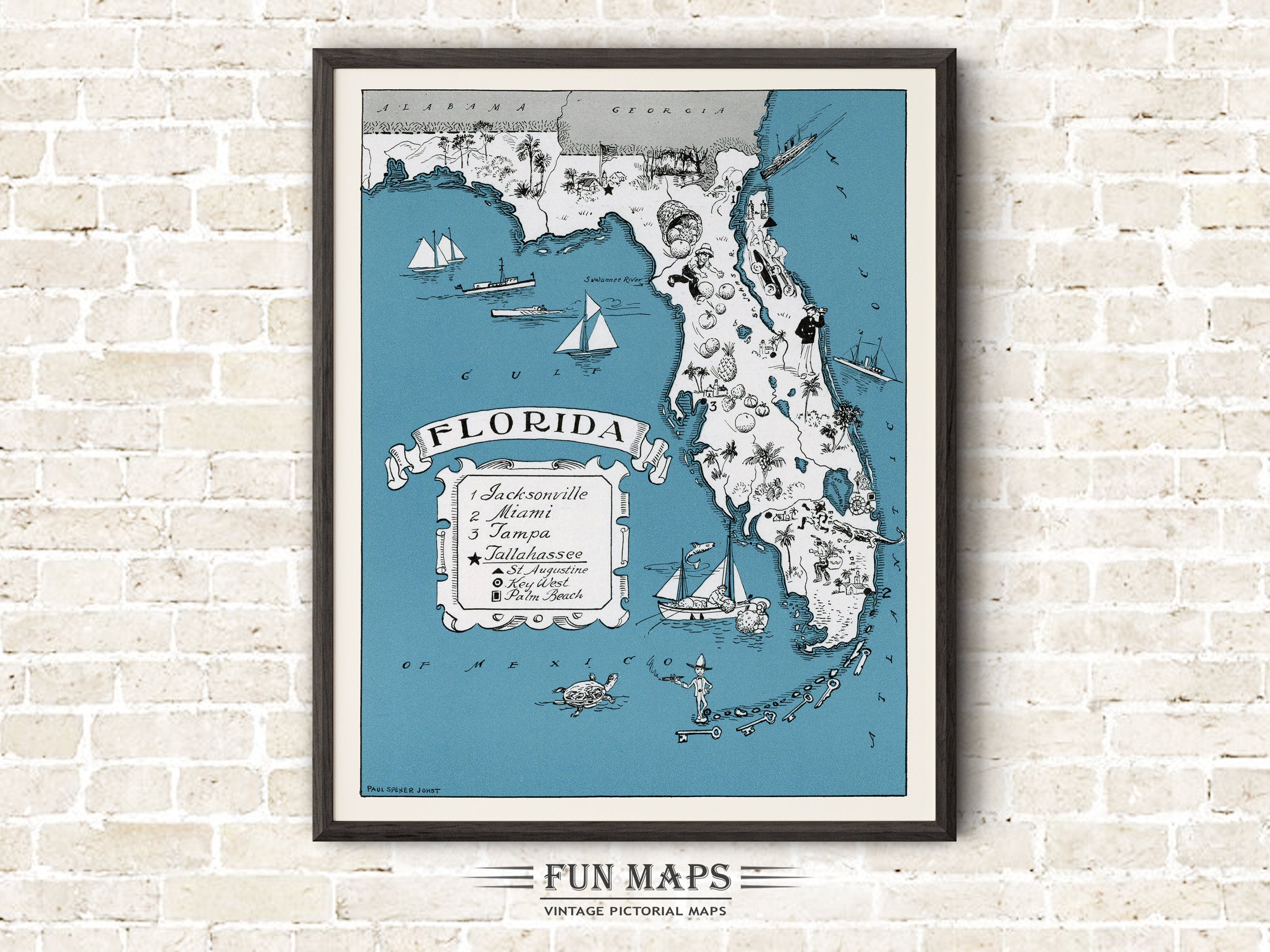 Fun Map of Florida