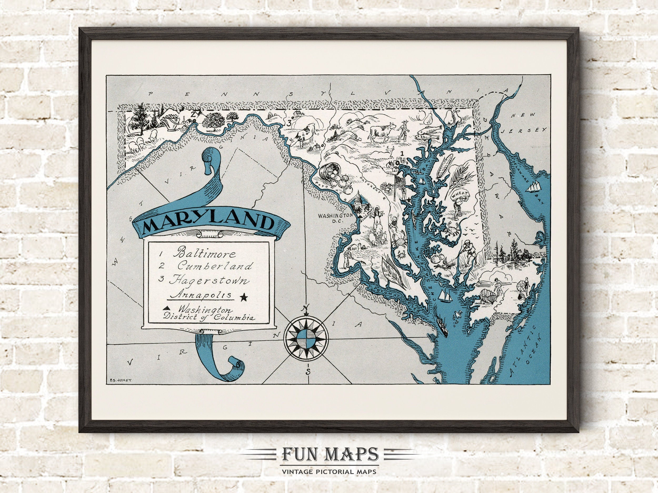 Fun Map of Maryland