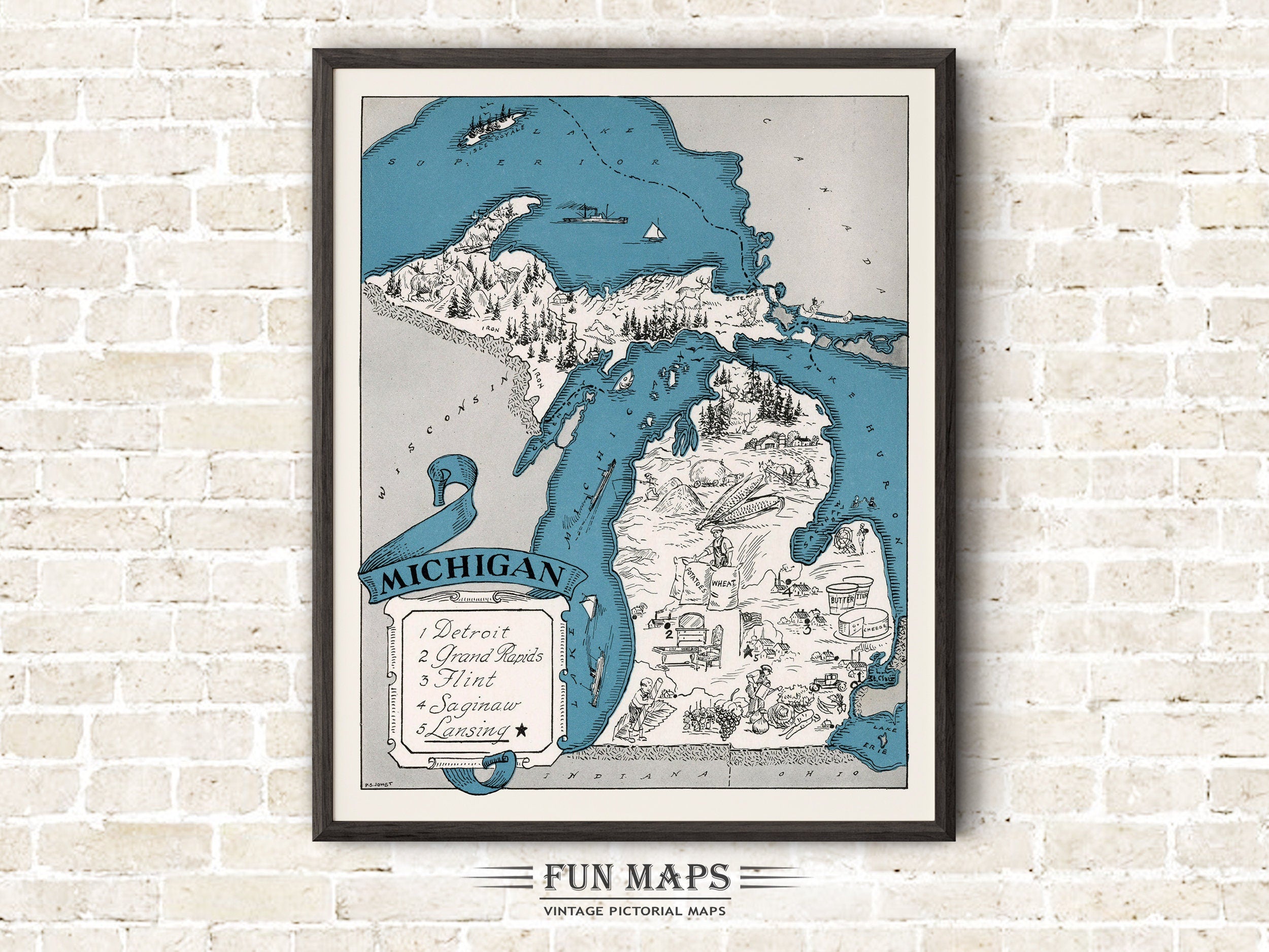 Fun Map of Michigan