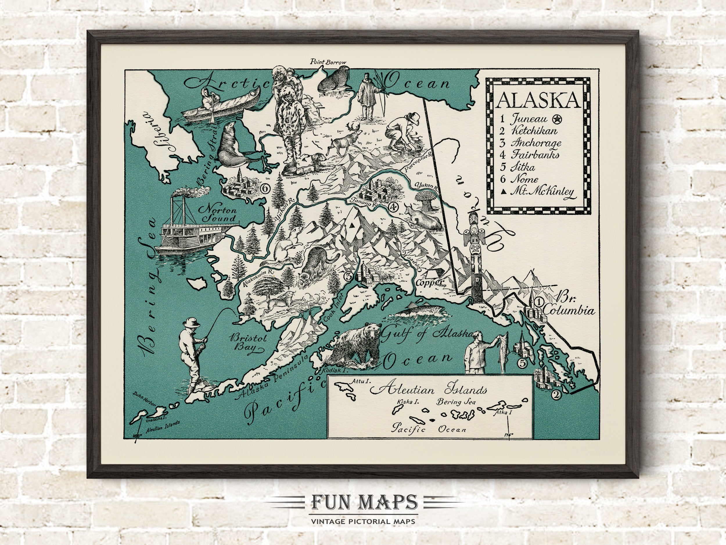 Fun Map of Alaska