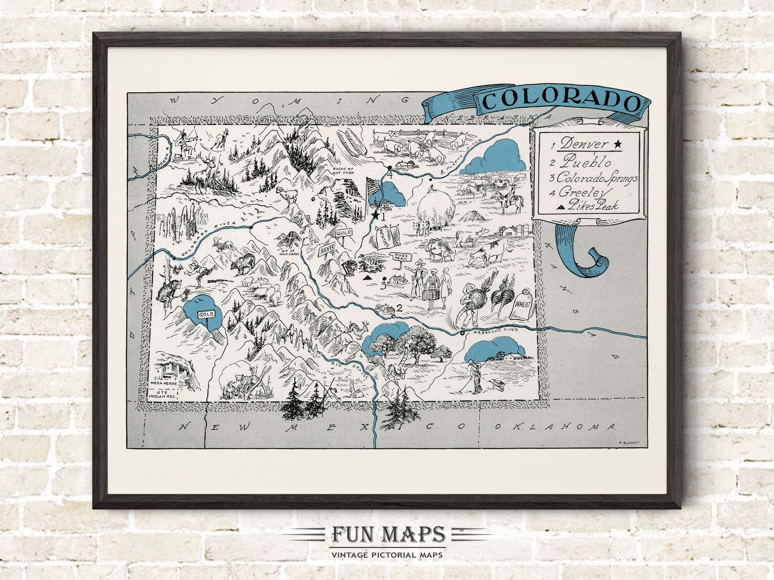 Fun Map of Colorado