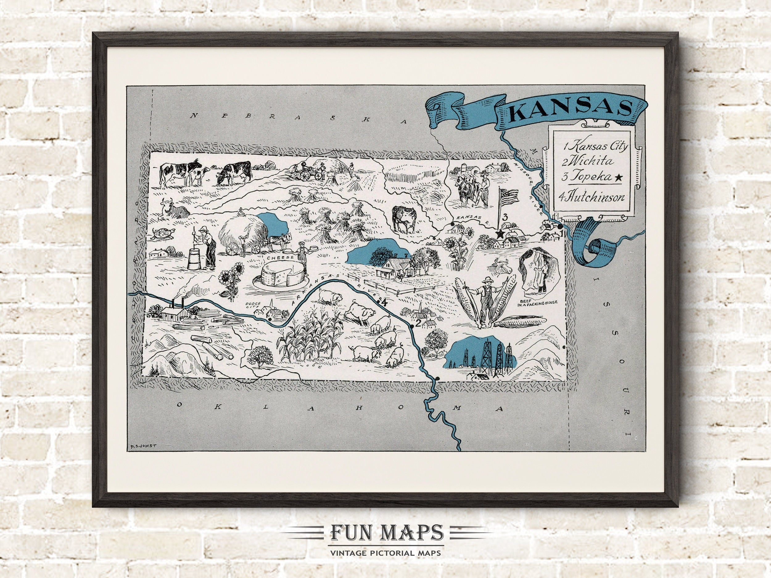 Fun Map of Kansas