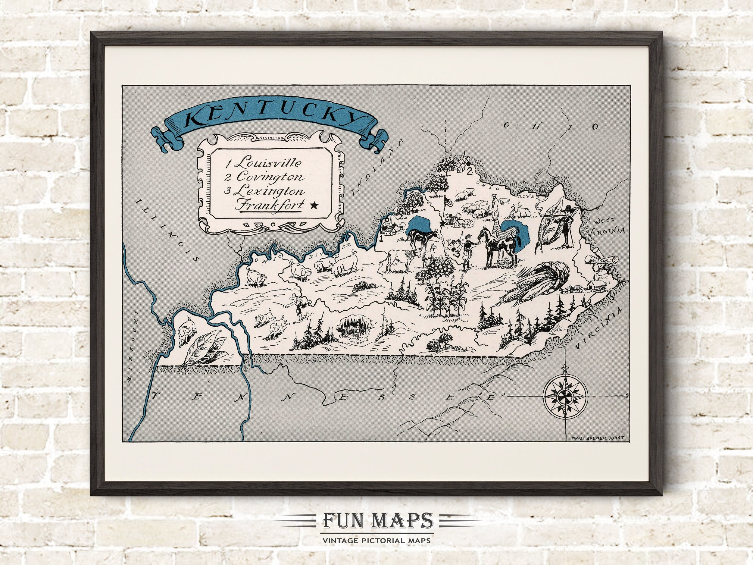 Fun Map of Kentucky