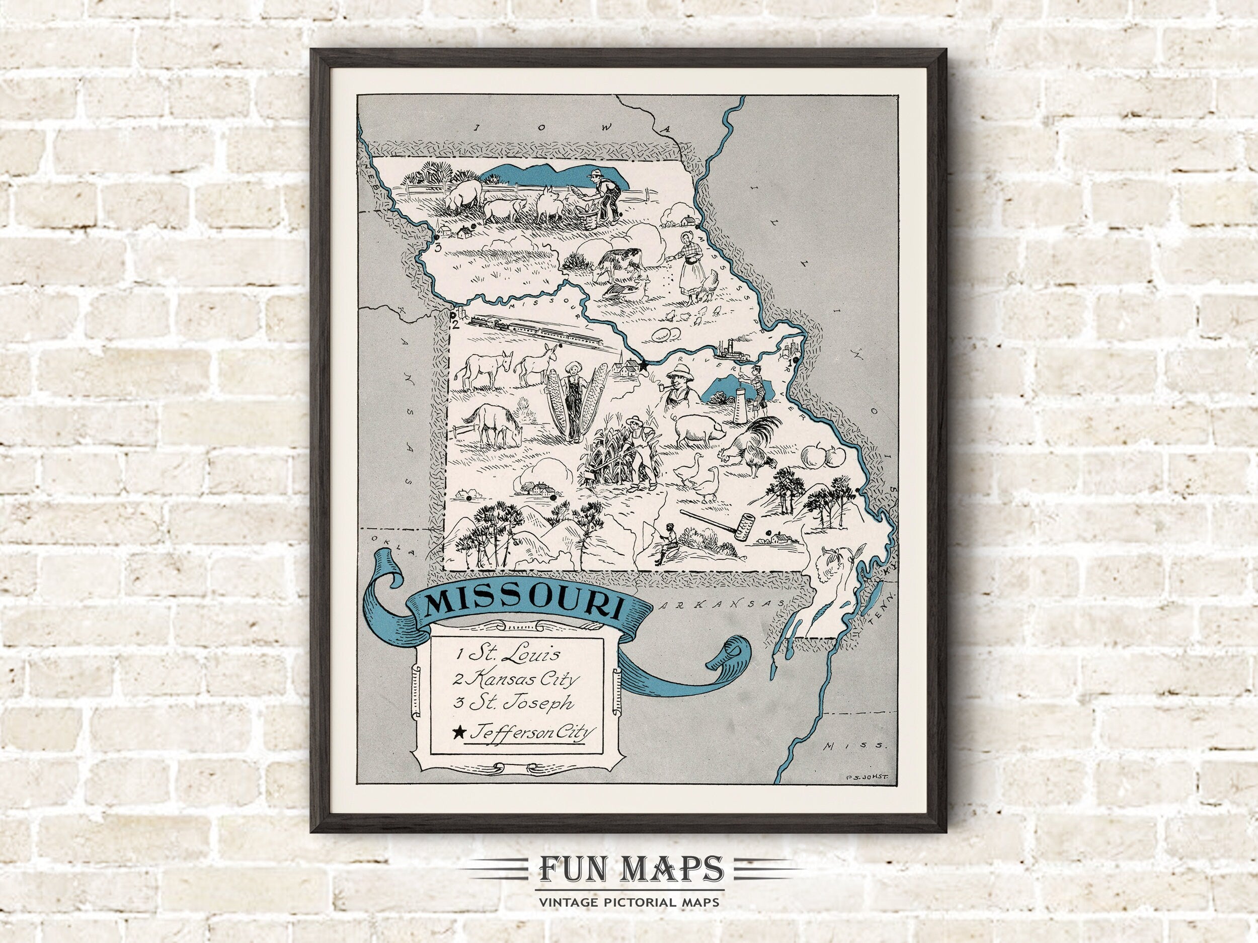 Fun Map of Missouri