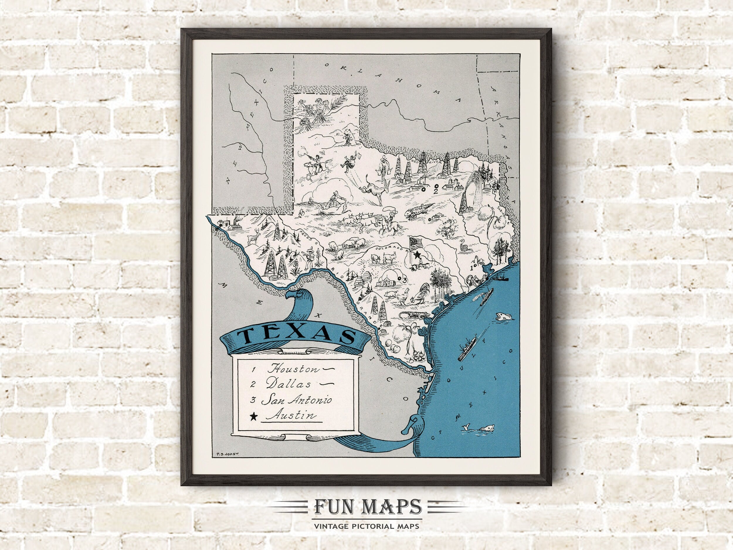 Fun Map of Texas