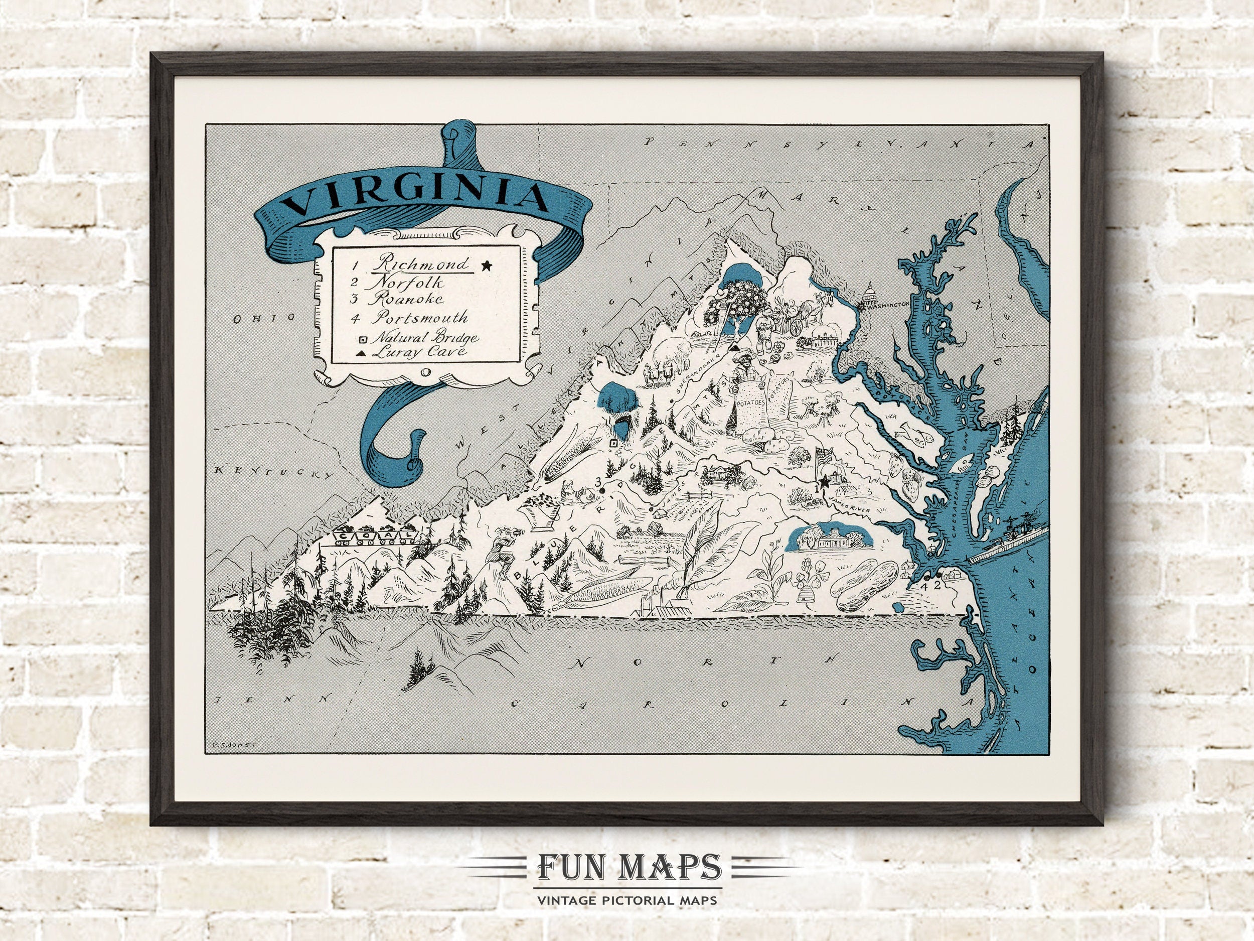 Fun Map of Virginia