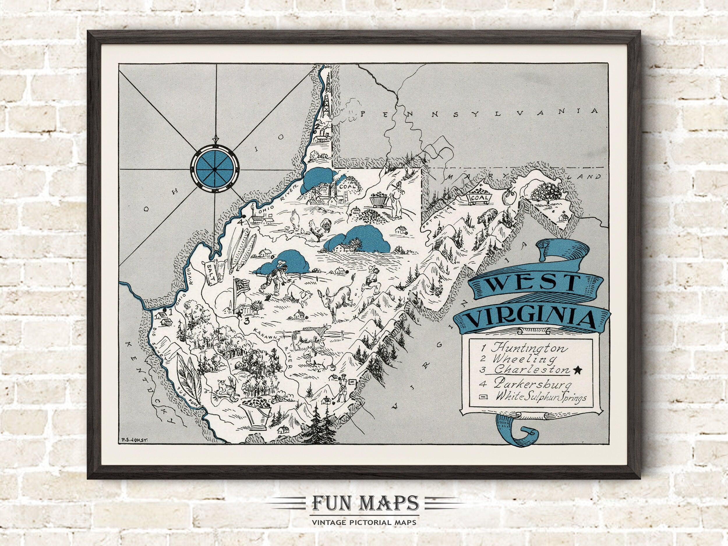 Fun Map of West Virginia