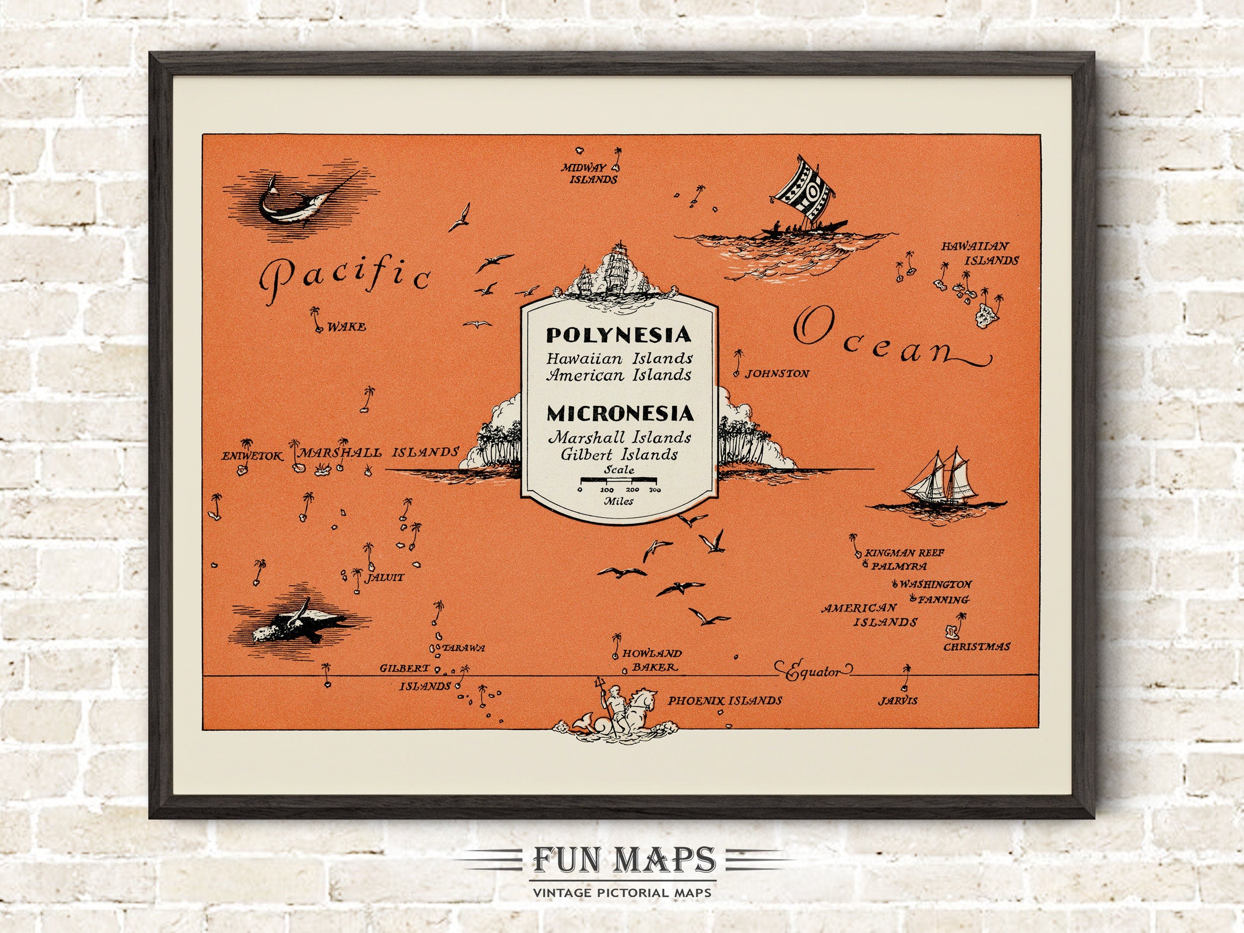 Fun Map of Islands in Polynesia & Micronesia